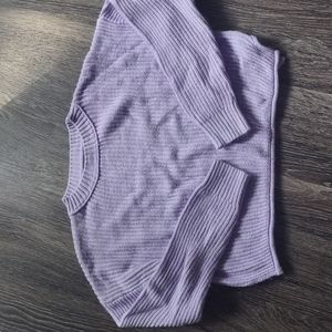 Lavender Cropped Sweater